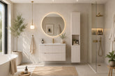 Colonne de salle de bain suspendue 140 cm Nova cachemire