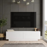Meuble TV CELESTE blanc avec finition mate et design moderne