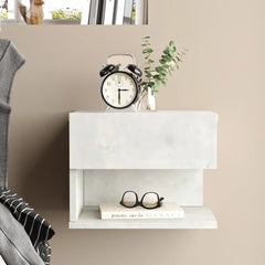 chevet suspendu Elysium avec étagère et rangement