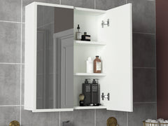 Armoire Miroir Kayla Suspendue dans Salle de Bain Élégante