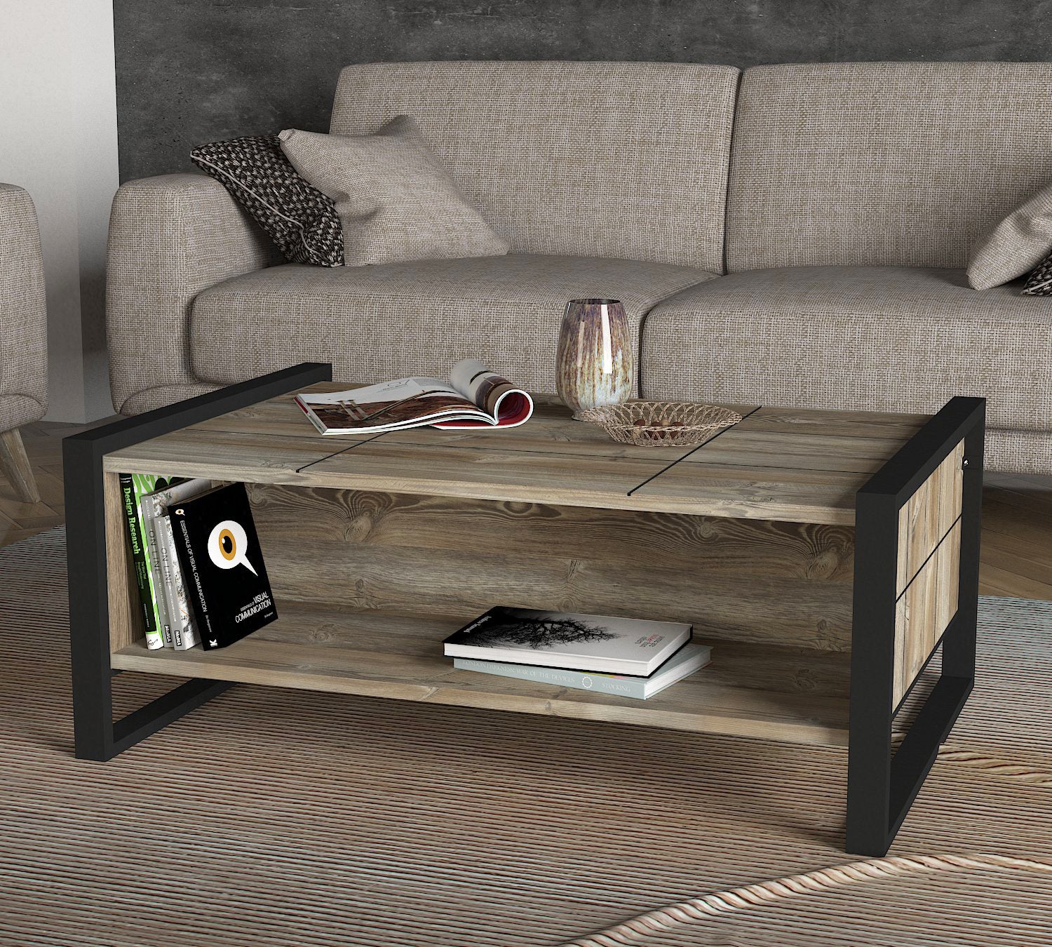 Sturdique-table-basse-robuste-bois-naturel-acier-noir