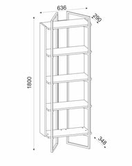 Étagère élégante ALEXANDRIE dans un cadre contemporain