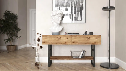 Consoles d’entrée élégantes – Design moderne en bois et métal