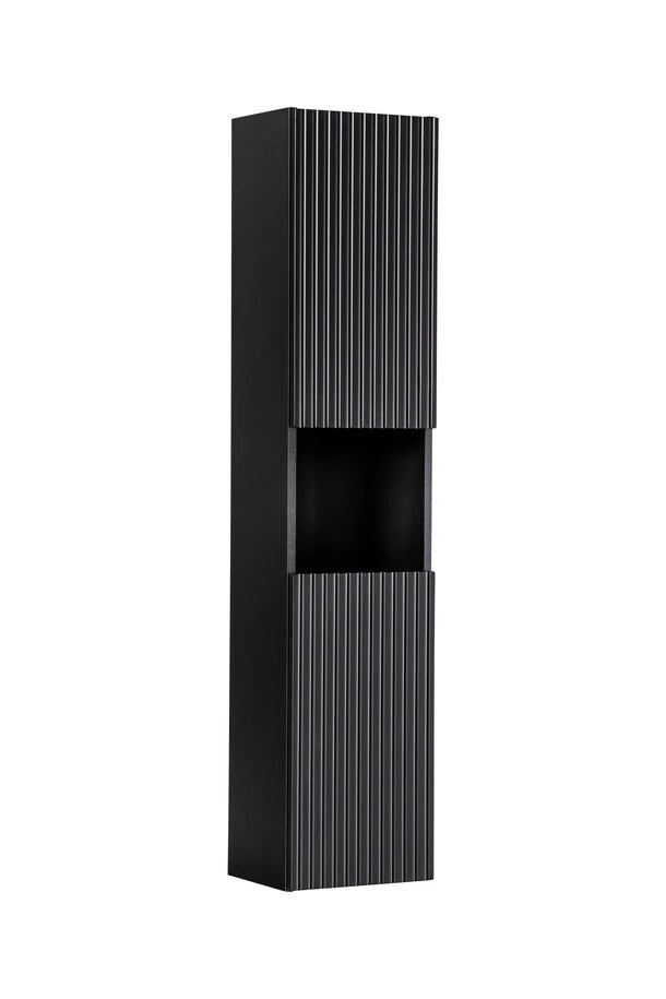 Colonne de salle de bain suspendue 140 cm Nova noir