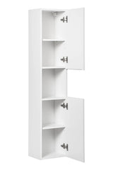 Colonne de salle de bain suspendue 140 cm Nova blanc