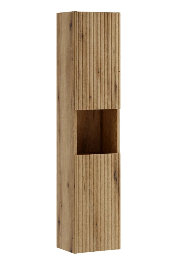 Colonne de salle de bain suspendue 140 cm Nova chêne naturel