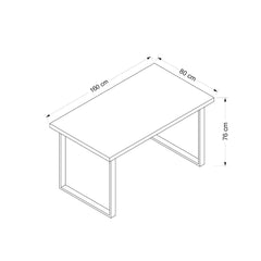Élégante table 'MEMPHIS' de leBoMeuble avec construction robuste et design épuré