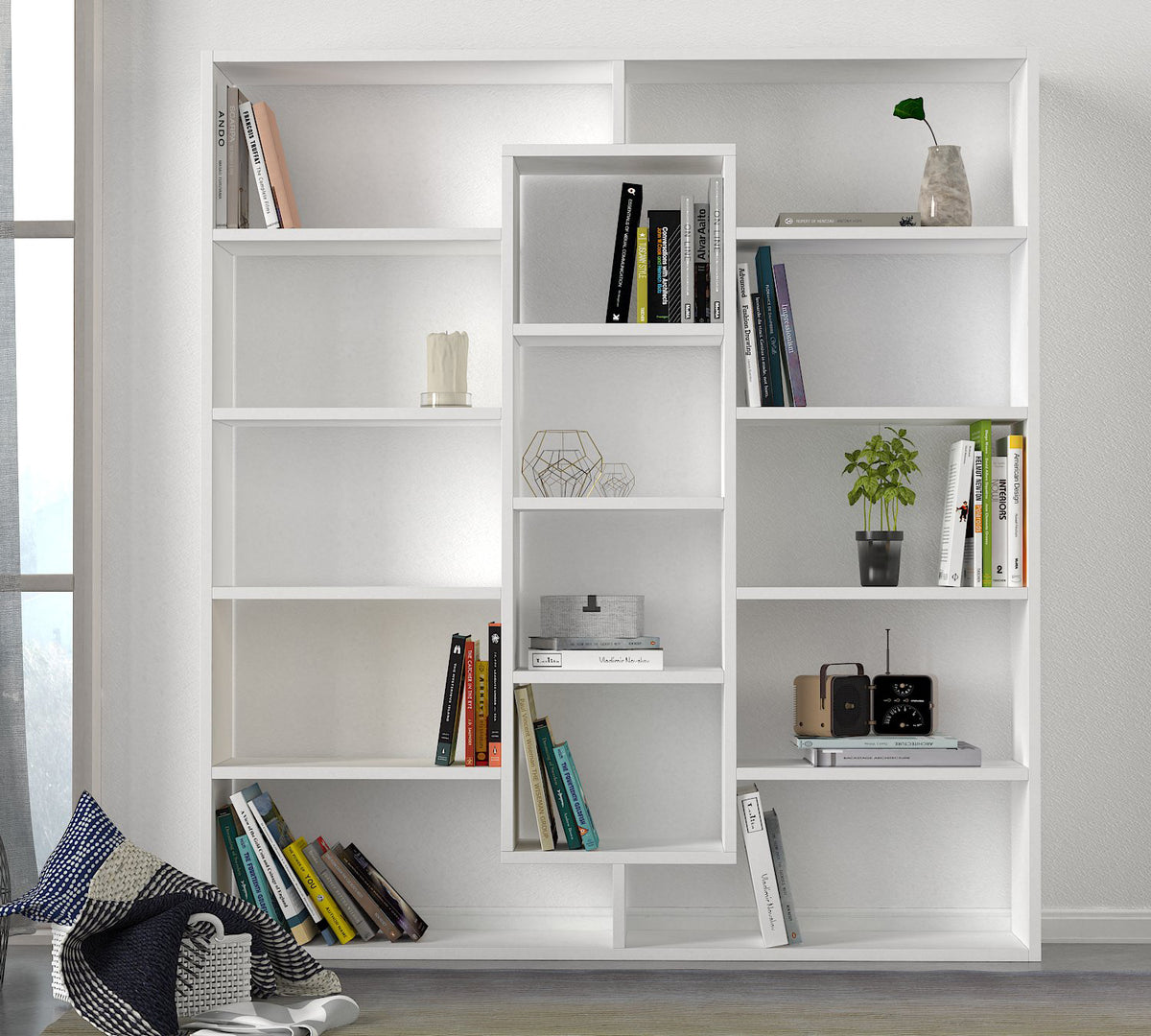 Blanc-bibliotheque design