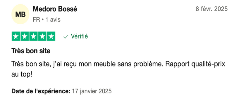 Avis client