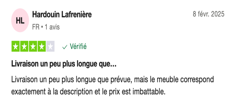 Avis client