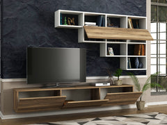ensemble meuble tv suspendu et étagère murale design LeBoMeuble