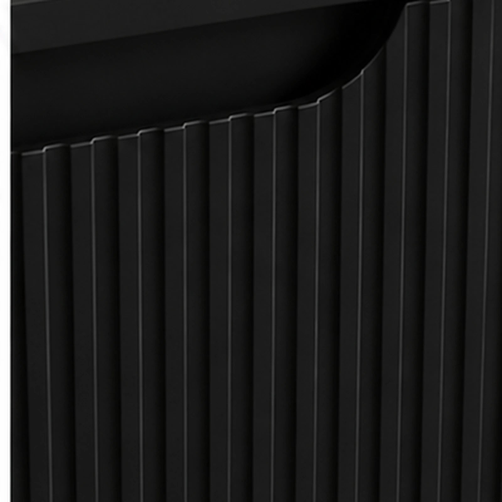 Meuble simple 60 cm avec vasque à poser et 2 tiroirs  Nova noir