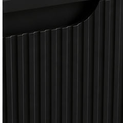 Meuble simple 60 cm avec vasque à poser et 2 tiroirs  Nova noir